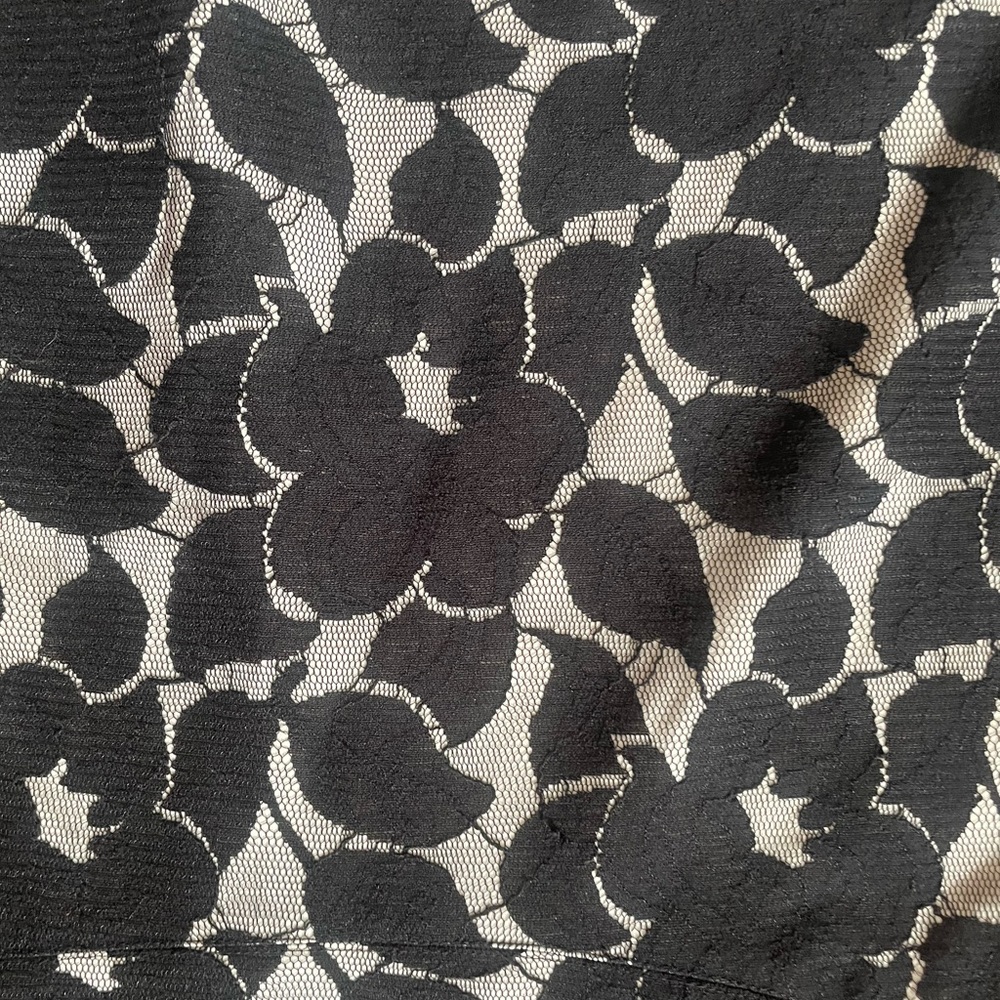 Ann Taylor Petite Black  & Tan Dress size 6 - Picture 4 of 5